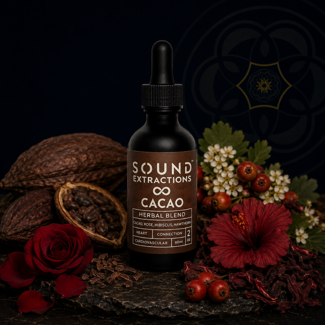 Cacao Blend I Sound Extracted Cacao, Rose, Hibiscus, & Hawthorn