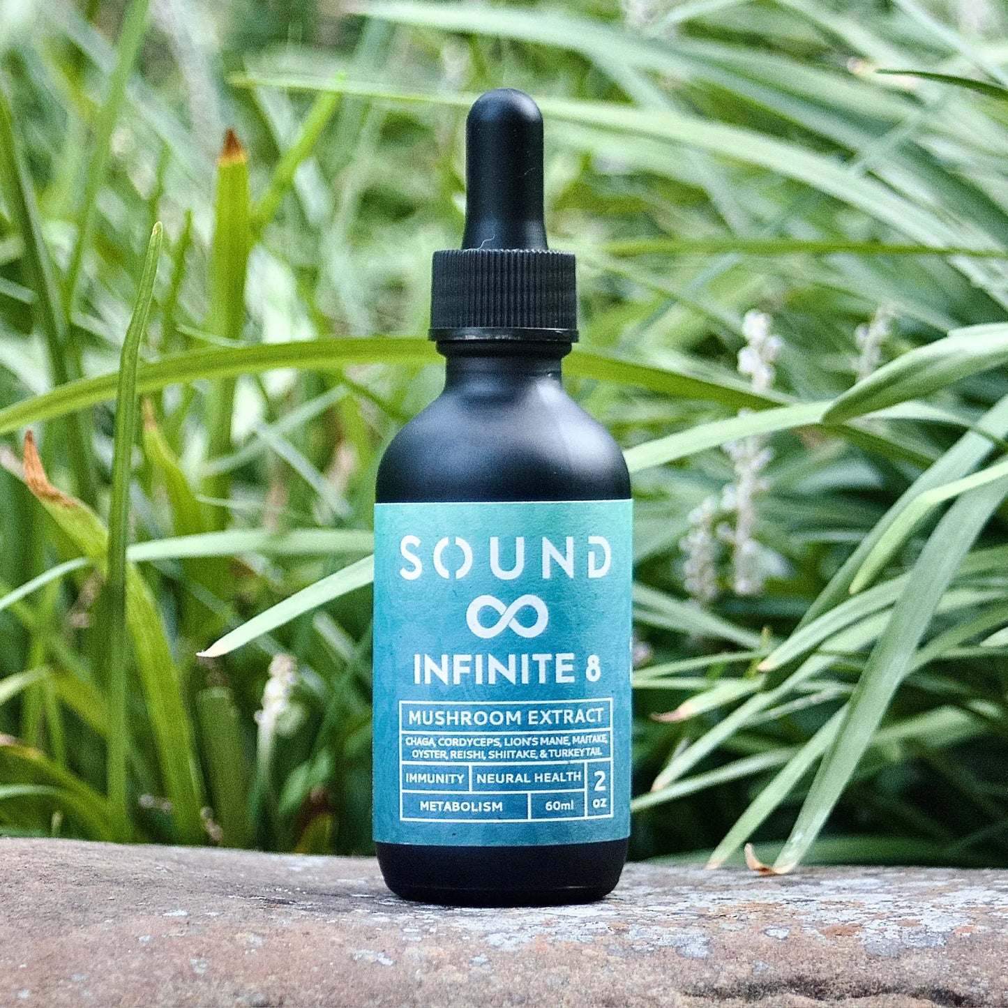 Liquid extract displayed in a clean wellness setting