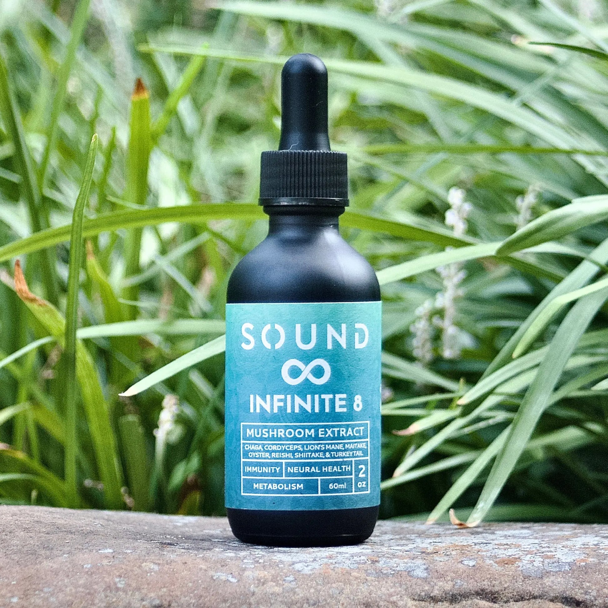 Liquid extract displayed in a clean wellness setting