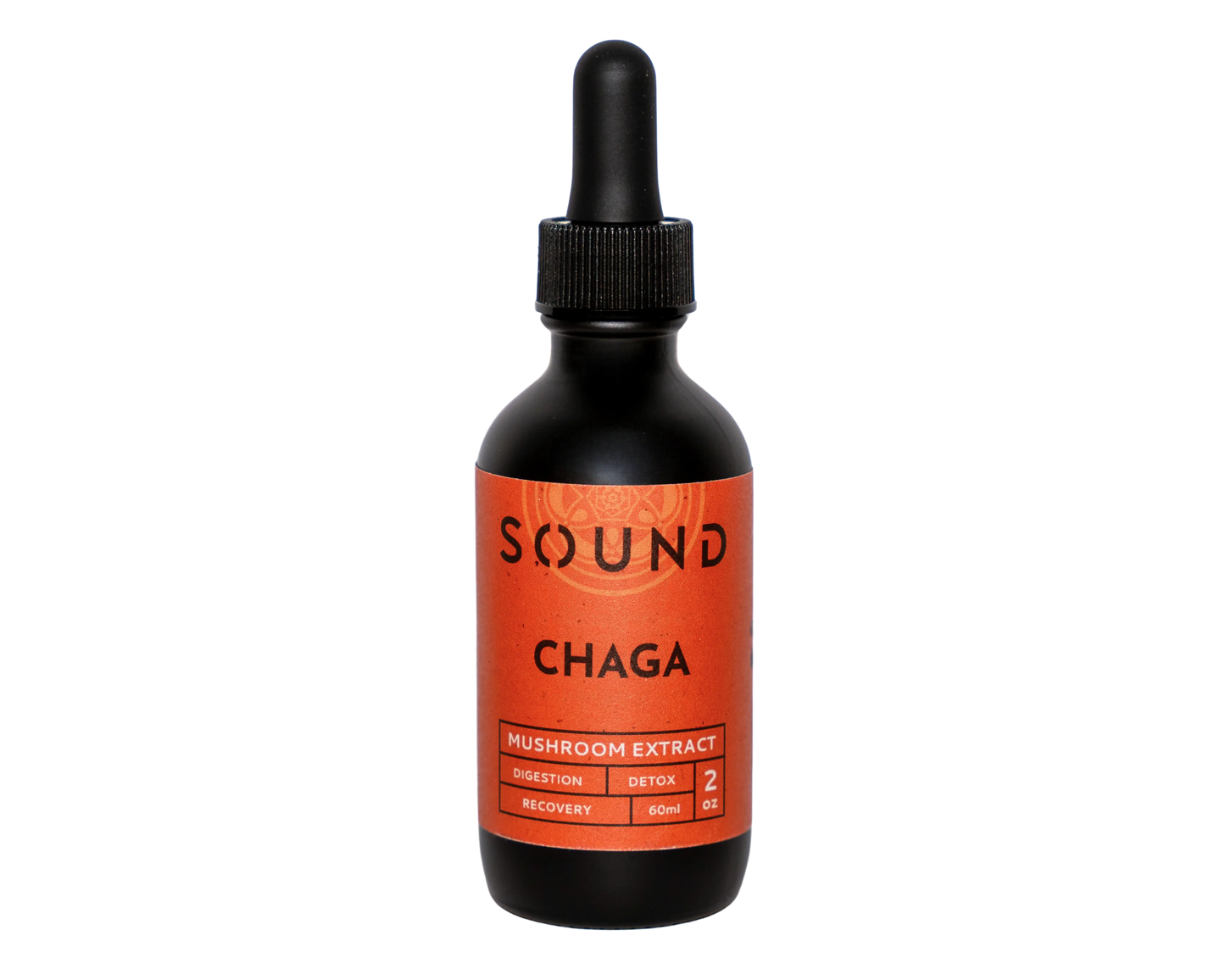 Blood orange Bottle of Chaga Sound Extract in 60ml dropper form