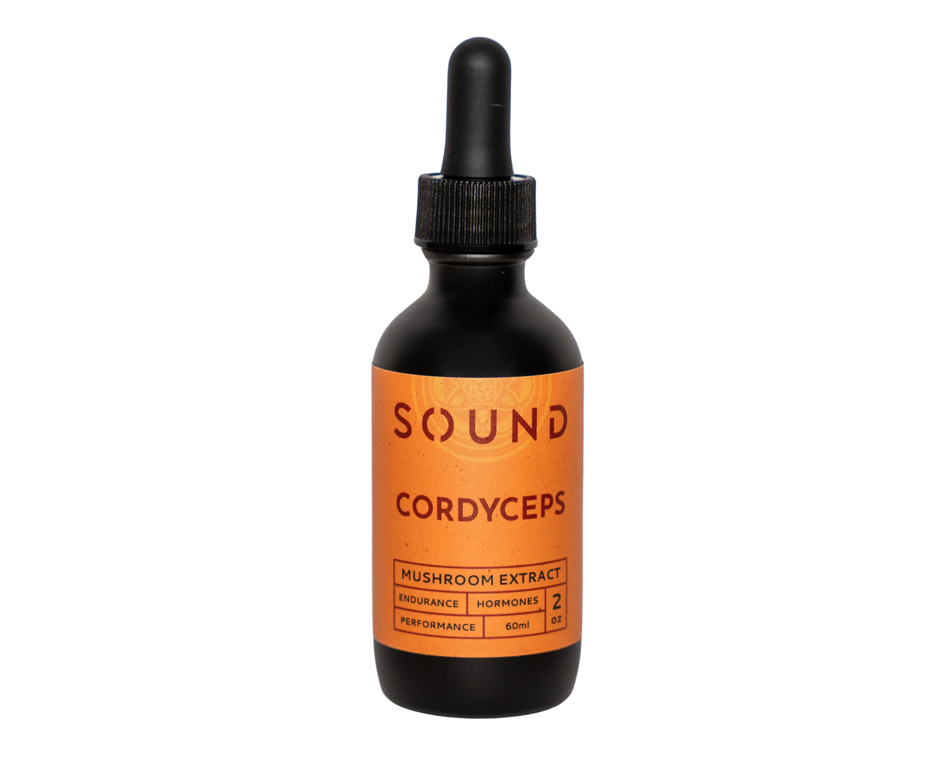 Orange Cordyceps Mushroom Sound Extract 60 ml dropper bottle