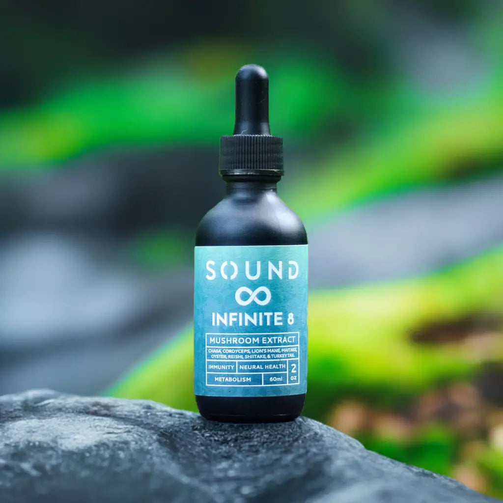 Liquid extract displayed in a clean wellness setting