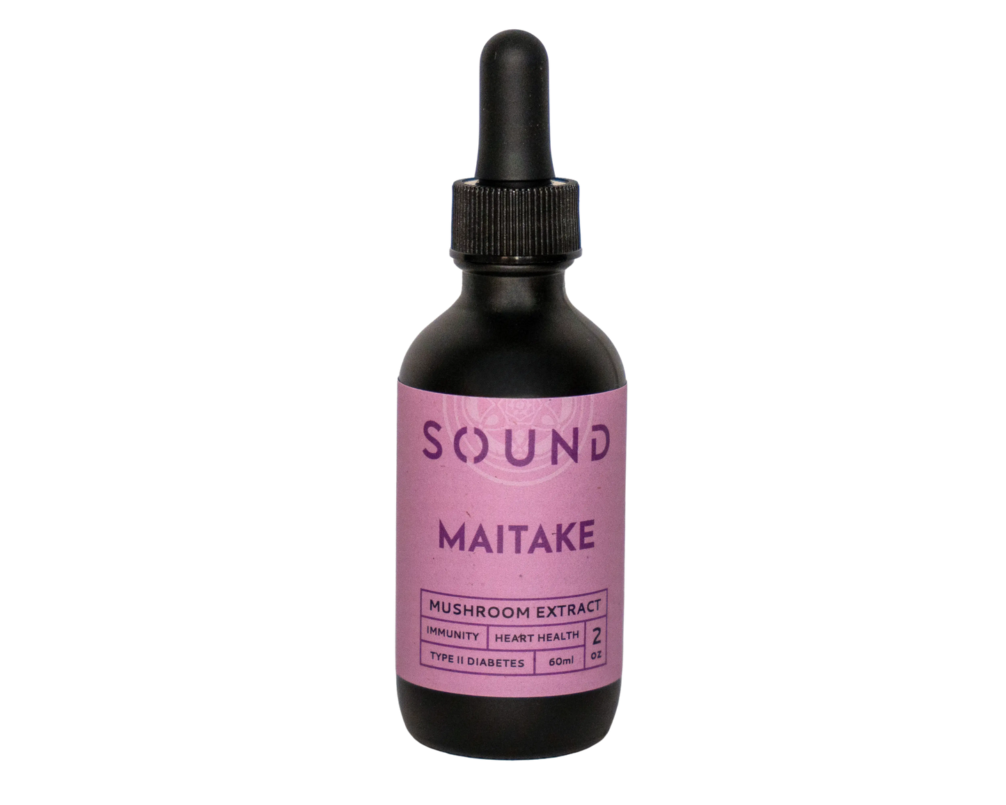 Cut out of Maitake Sound Extract light purple bottle