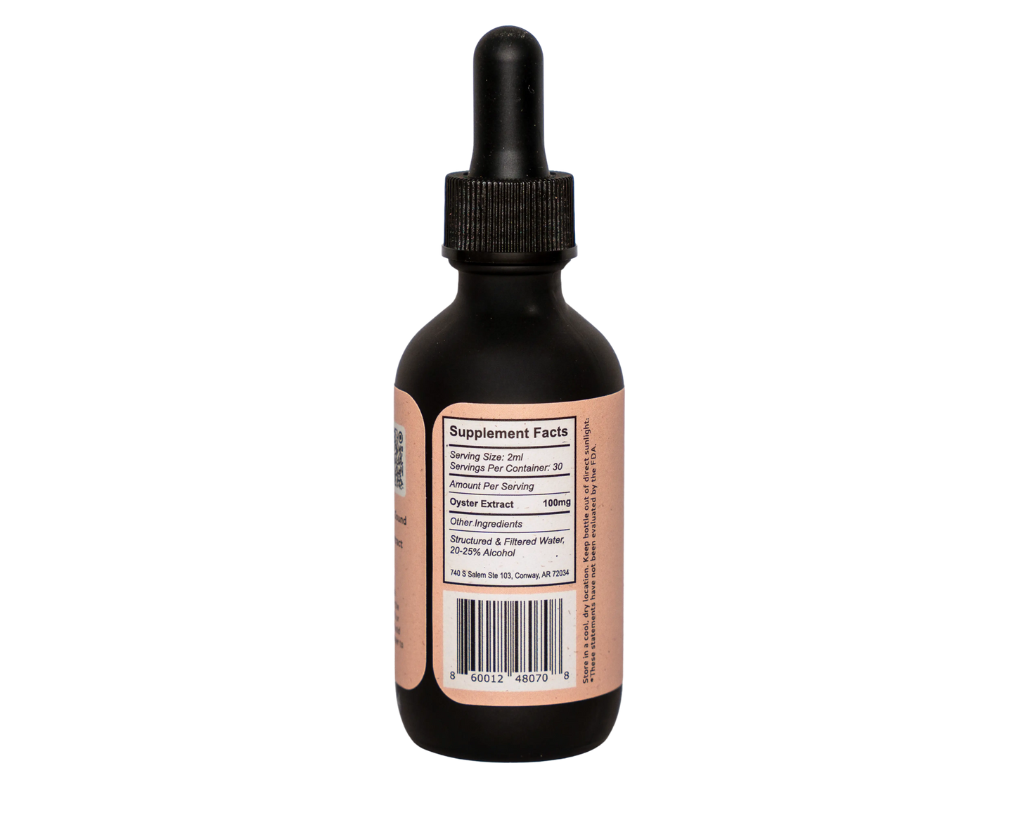60ml Sound Extract bottle positioned for daily wellness routine