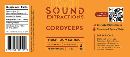 Cordyceps Mushroom Extract | Endurance, Performance & Metabolism Support Sound Extractions