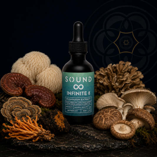 Infinite 8 | 8-Mushroom Sound Extracted Blend for Daily Wellness